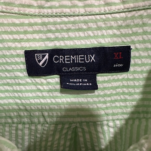 Daniel Cremieux Green Casual Button Down Shirt Short Sleeves - Picture 3 of 5